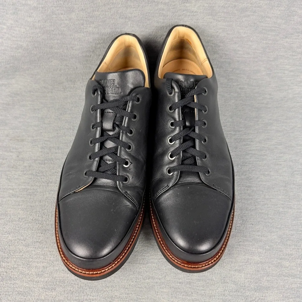 Samuel Hubbard Dress Fast Black Leather Oxfords Mens 11.5 M1310-068 Vibram Sole